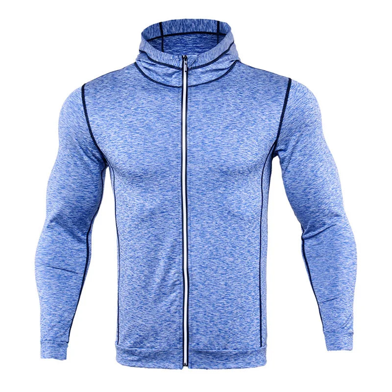 Mens Running Jackets Fitness Sports Coat Hooded