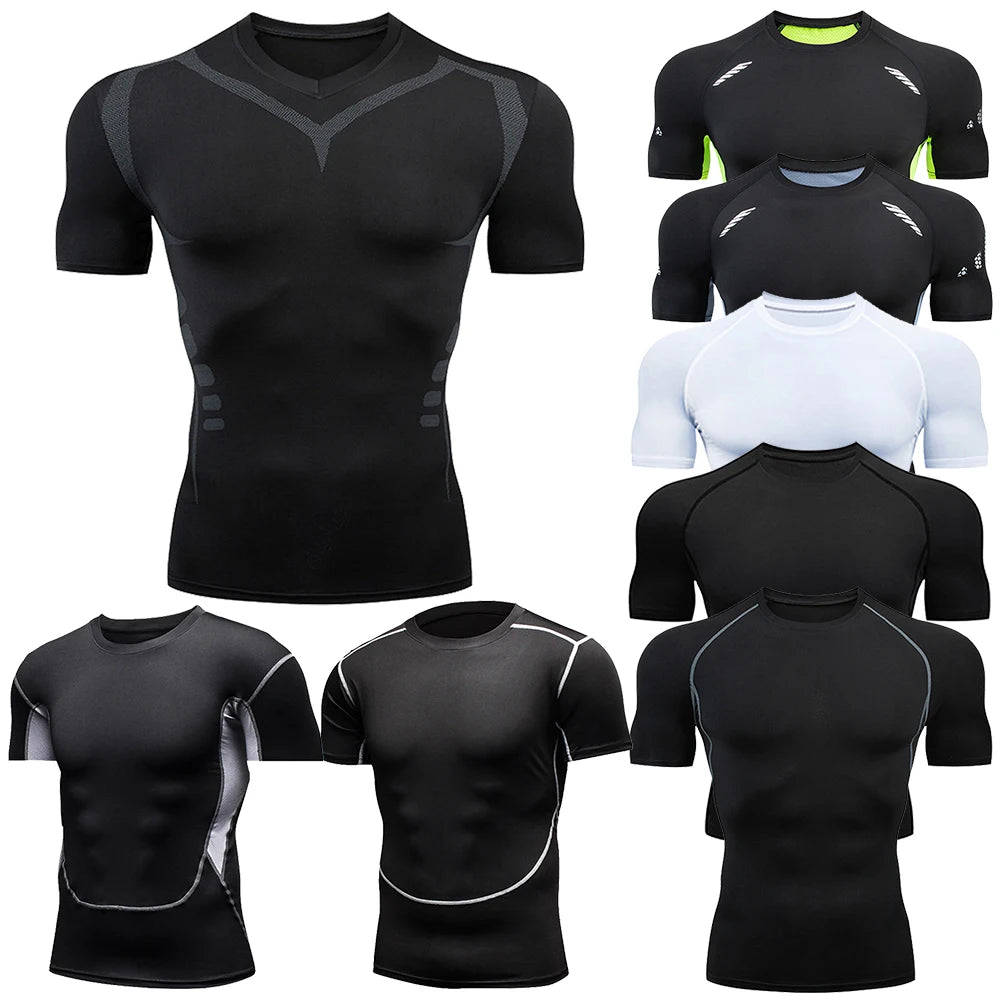 Sport T Shirt Men Quick Dry Short Sleeve Sport Tee Tops