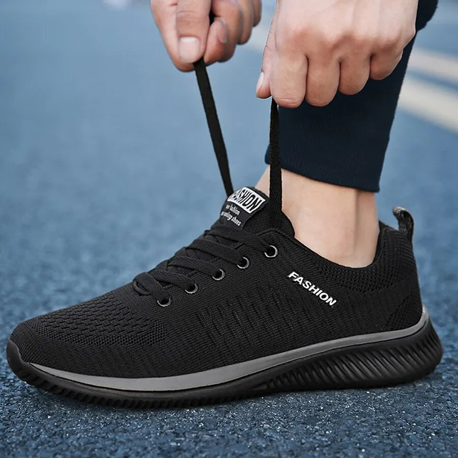 Men Running Walking Knit Shoes Women Fashion Casual Sneakers Breathable Sport Athletic Gym Lightweight