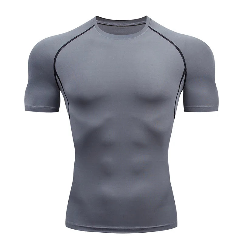 Sport T Shirt Men Quick Dry Short Sleeve Sport Tee Tops