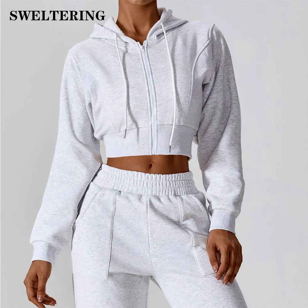 Casual Loose Fitting Long Sleeved Sweater Jacket Women's