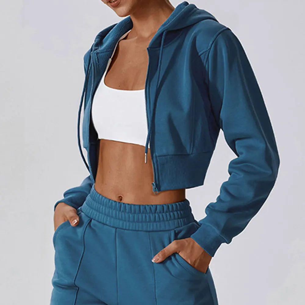 Casual Loose Fitting Long Sleeved Sweater Jacket Women's