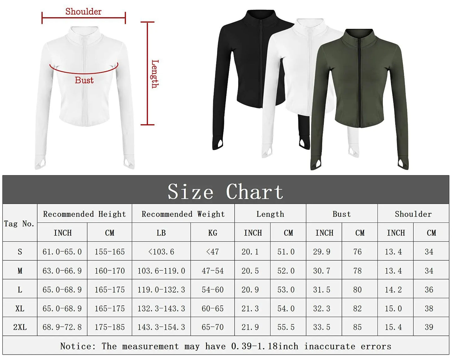 Women's Tracksuit Jacket Slim Fit Long Sleeved Fitness