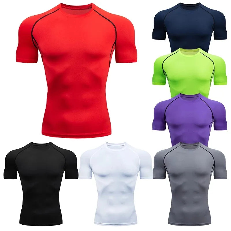 Sport T Shirt Men Quick Dry Short Sleeve Sport Tee Tops