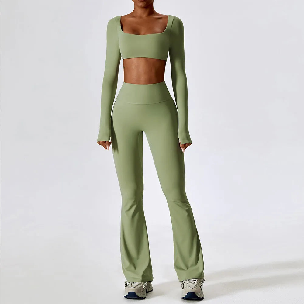 Yoga Set 2PCS Seamless Women Sportswear Workout