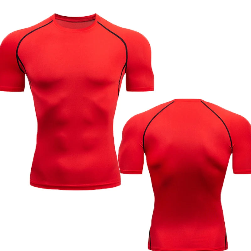 Sport T Shirt Men Quick Dry Short Sleeve Sport Tee Tops