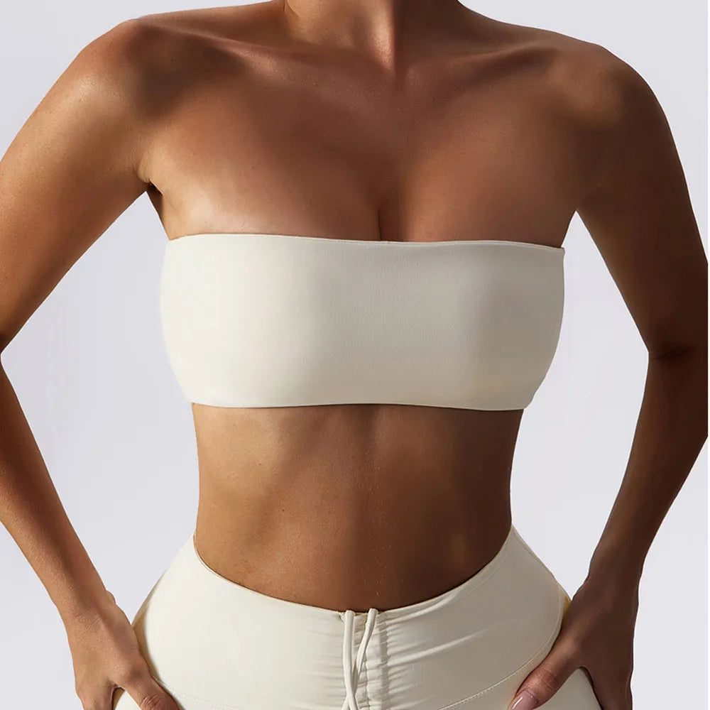 Sports Bras For Women Strapless Bra Padded Top
