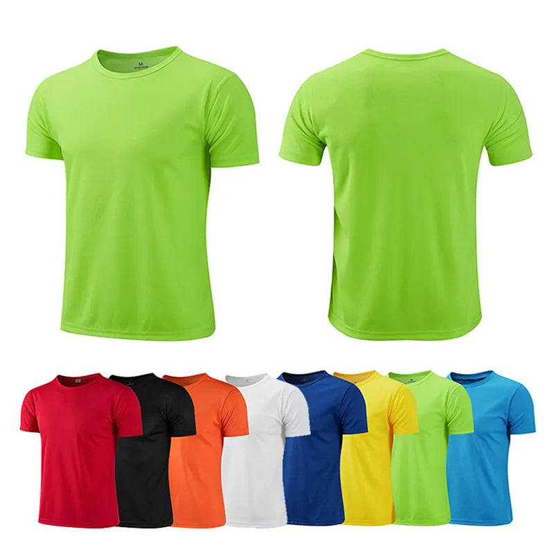 Quick-drying Round Neck Sport T-shirt Gym Jerseys Fitness