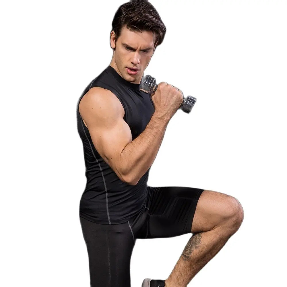 Men Compression Sport Skinny Vest Tight Tank Base