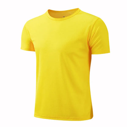 Quick-drying Round Neck Sport T-shirt Gym Jerseys Fitness