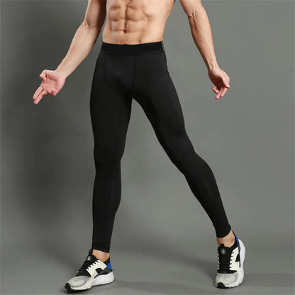 Compression pants men tight leggings thin elastic bottom