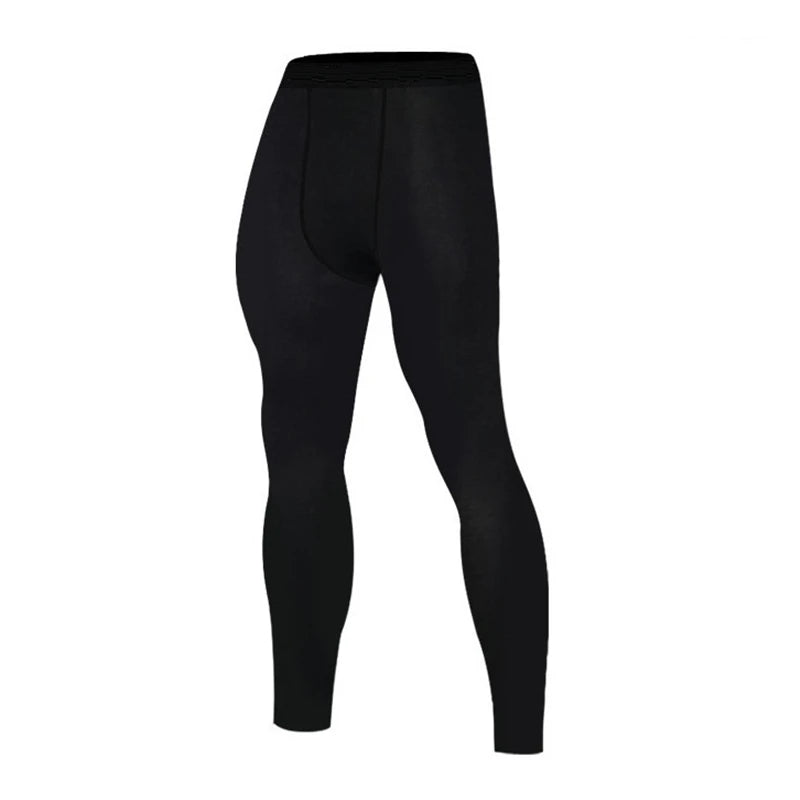 Compression pants men tight leggings thin elastic bottom