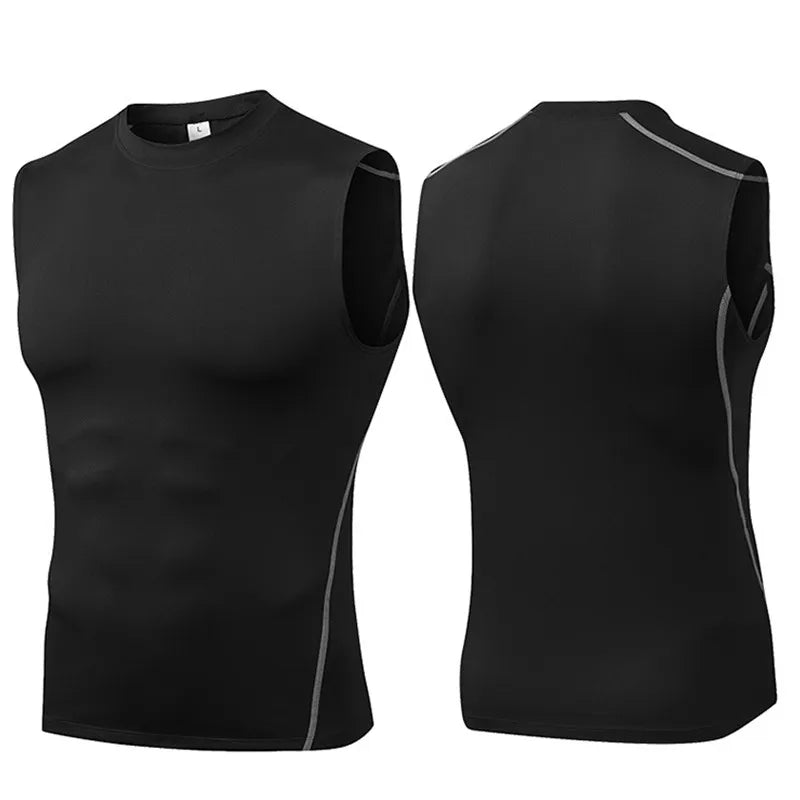 Men Compression Sport Skinny Vest Tight Tank Base