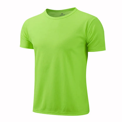 Quick-drying Round Neck Sport T-shirt Gym Jerseys Fitness