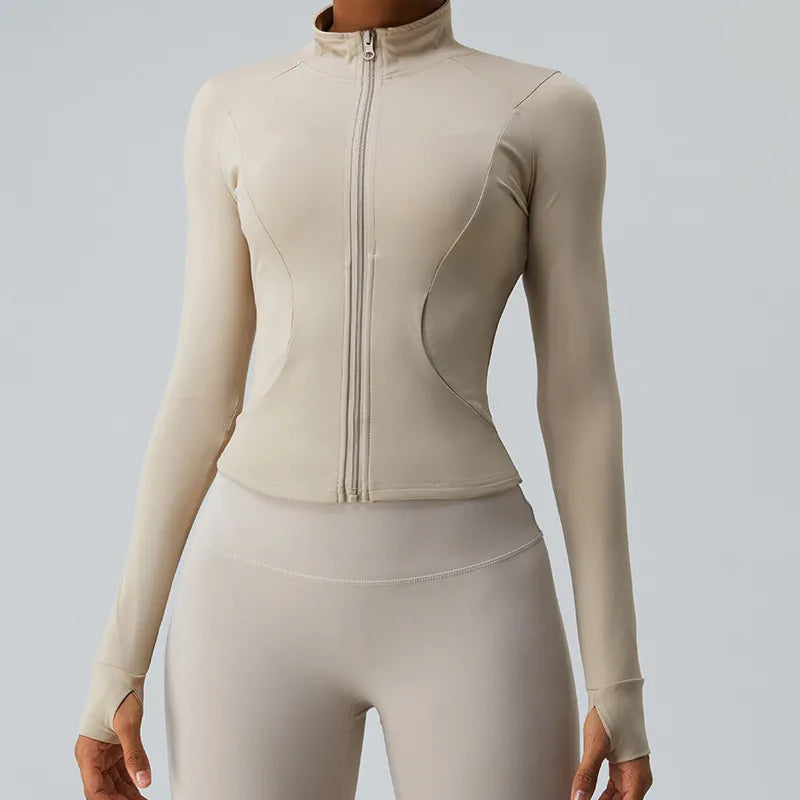 Women's Long Sleeves Sports Running Shirt Breathable