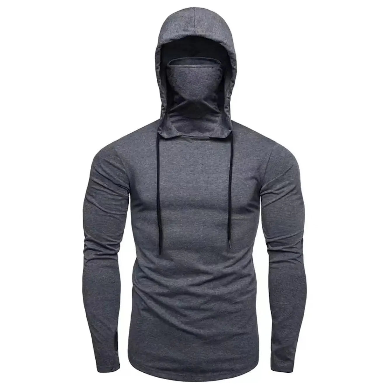 Men Athletic Hoodies Fashion Slim Fit Long Sleeve