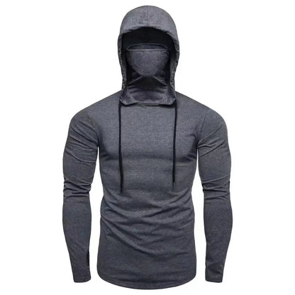 Men Athletic Hoodies Fashion Slim Fit Long Sleeve