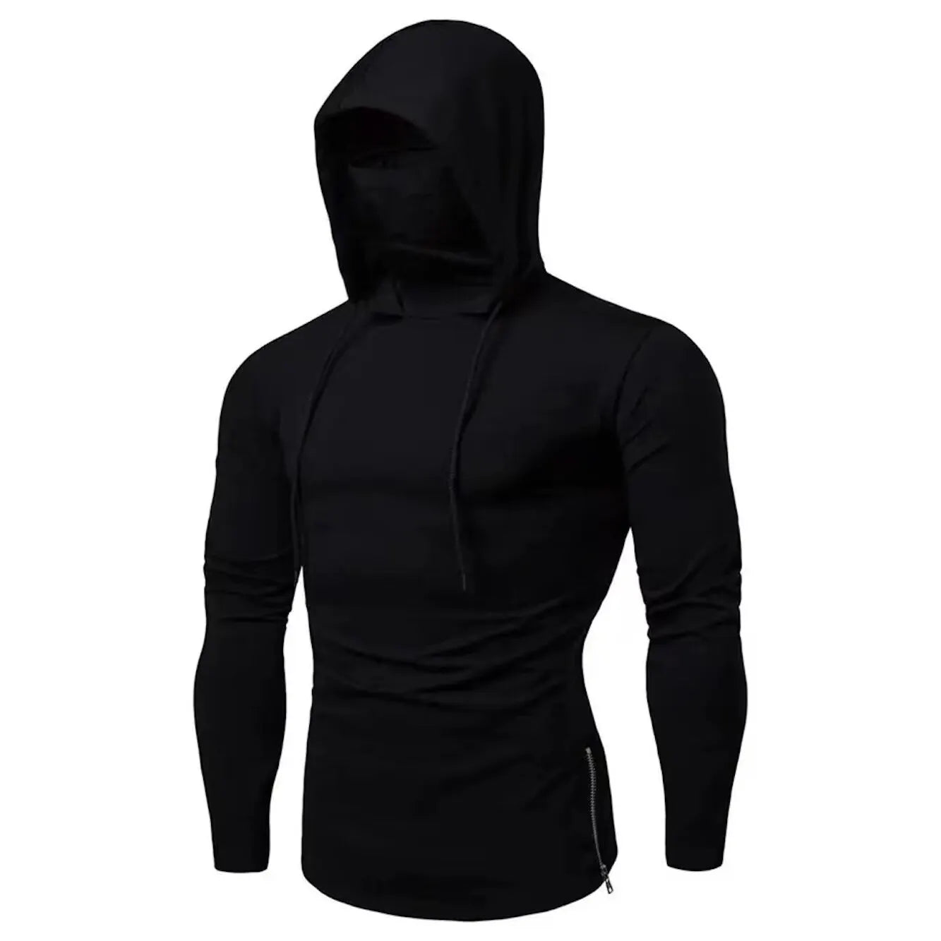 Men Athletic Hoodies Fashion Slim Fit Long Sleeve