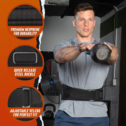 Weight Lifting Belt Back Support Workout Belt with Metal