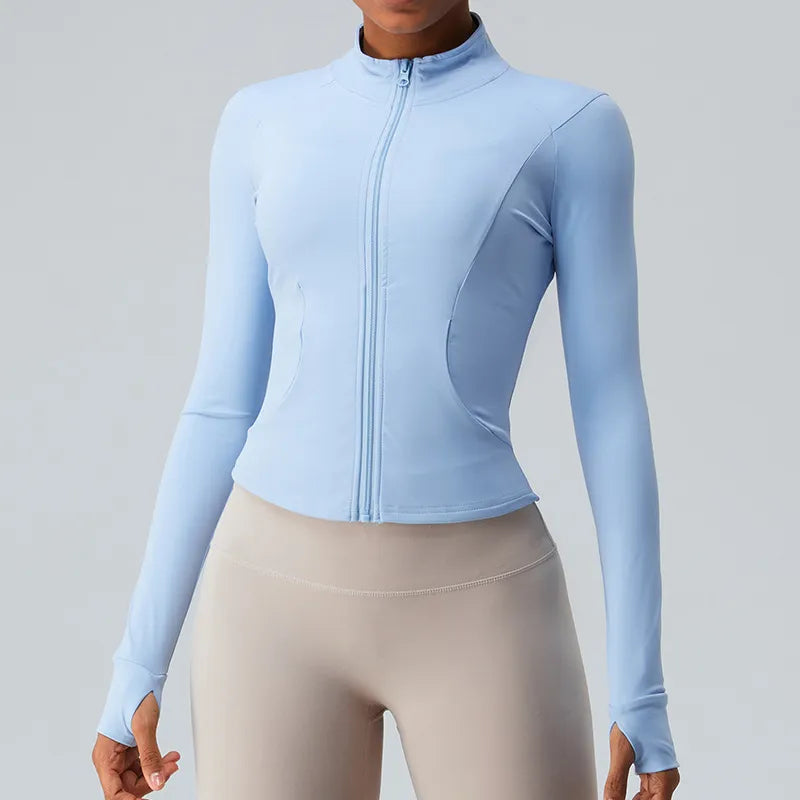 Women's Long Sleeves Sports Running Shirt Breathable